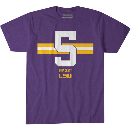 2623375 - LSU Football: DJ Pickett Name Number Stripe