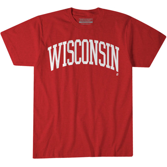 2624163 - Wisconsin Badgers: Arched Wordmark (White)