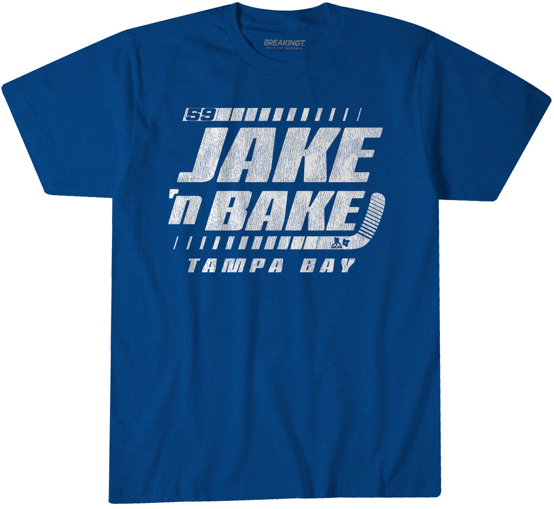 Jake Guentzel: Jake 'N Bake – Royal t-shirt – pro hockey fan gear – Florida – BreakingT apparel