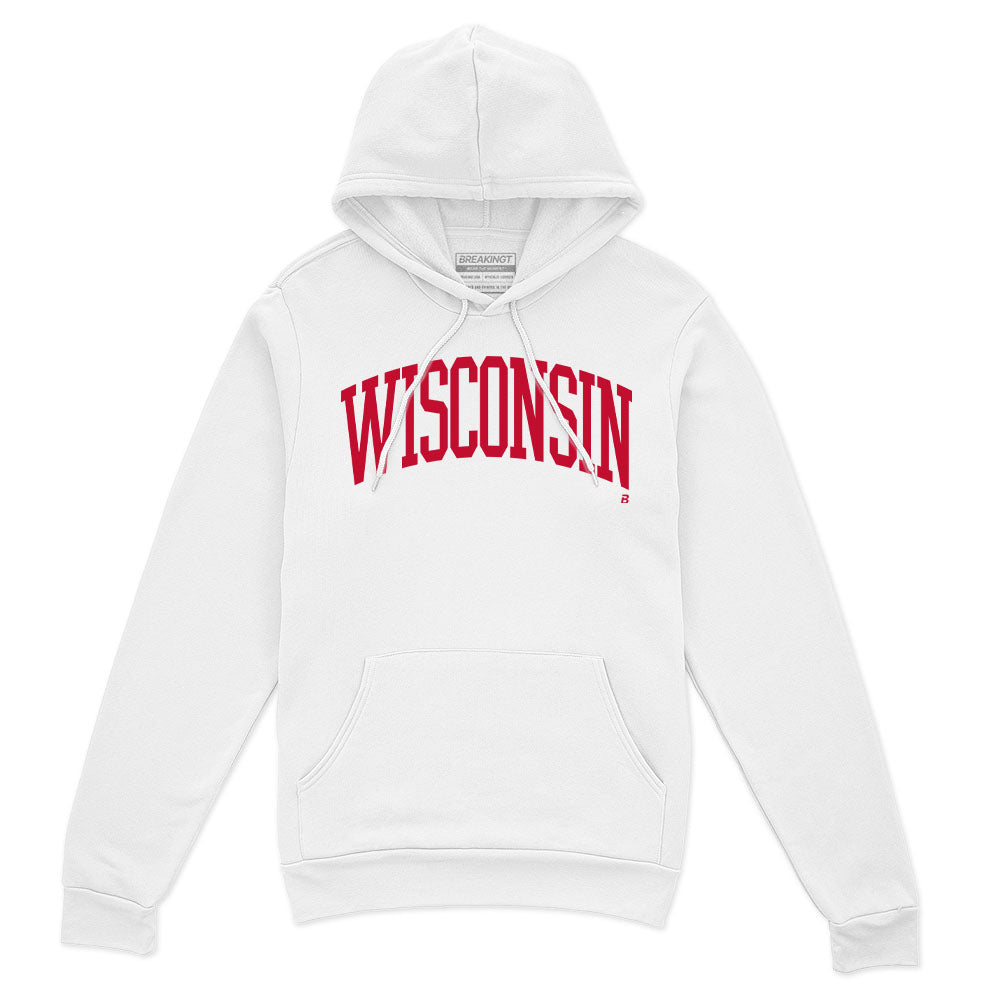 2624163 - Wisconsin Badgers: Arched Wordmark (White)