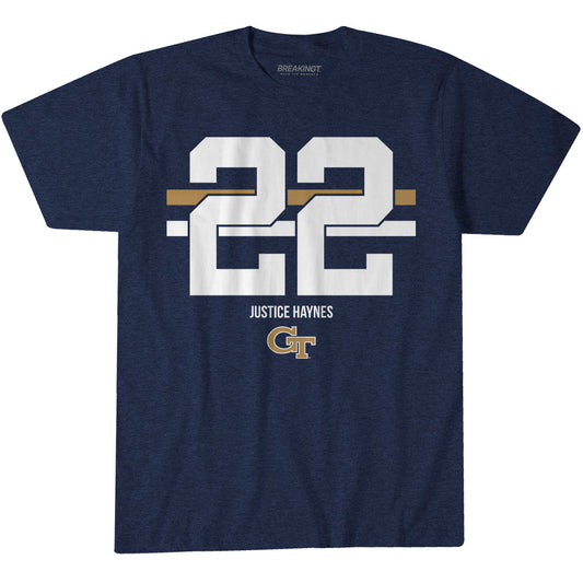 2622093 - Georgia Tech Football: Justice Haynes Name Number Stripe