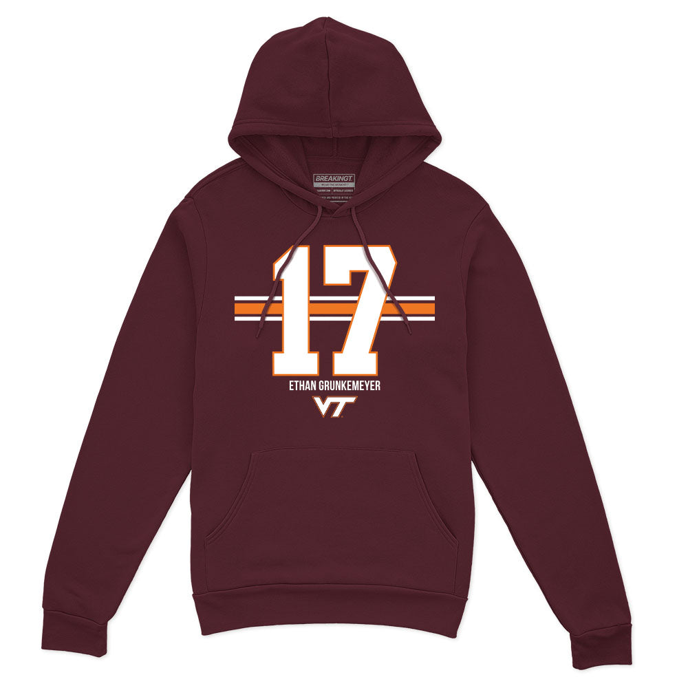 2622057 - Virginia Tech Football: Ethan Grunkemeyer Name Number Stripe