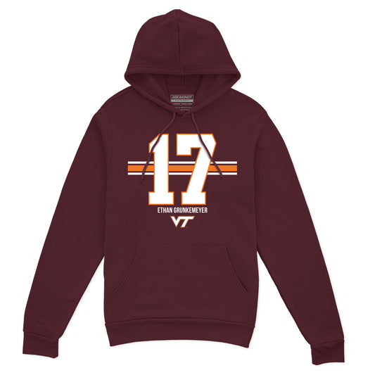 2622057 - Virginia Tech Football: Ethan Grunkemeyer Name Number Stripe