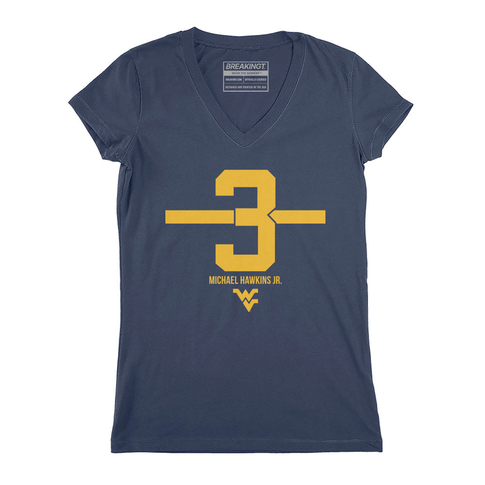 2623860 - West Virginia Football: Michael Hawkins Jr. Name Number Stripe