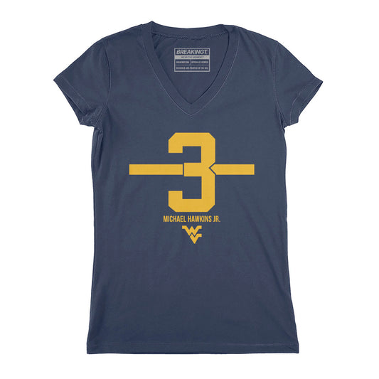 2623860 - West Virginia Football: Michael Hawkins Jr. Name Number Stripe