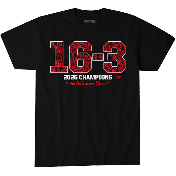Carolina Hockey: 16-3 2026 Champs Shirt + Hoodie - NHLPA x BreakingT
