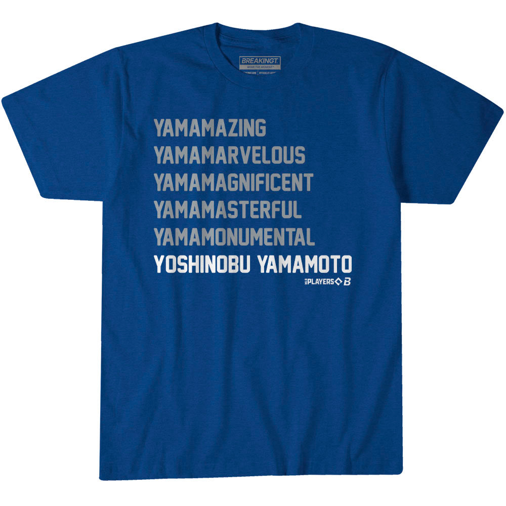 Yoshinobu Yamamoto: Losing Isn't An Option Shirt - MLBPA x BreakingT