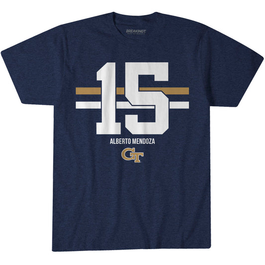 2622063 - Georgia Tech Football: Alberto Mendoza Name Number Stripe