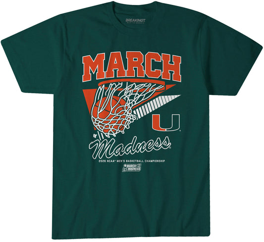 2621134 - Miami Hurricanes MBB: 2026 March Madness Retro Swish