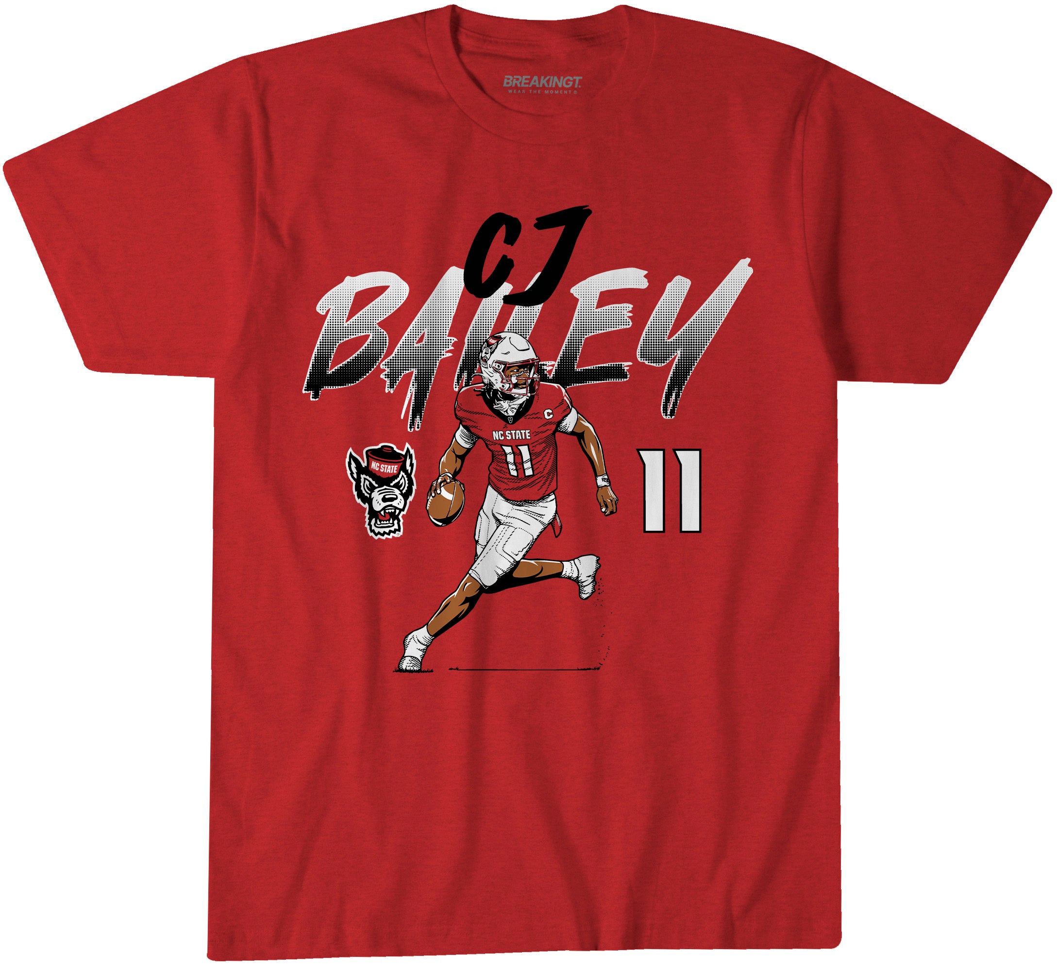 2622049 - NC State Football: CJ Bailey Name Number Pose