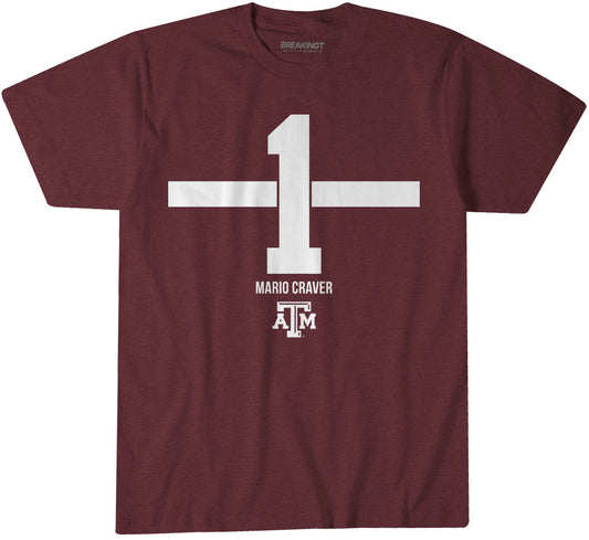 2622096 - Texas A&M Football: Mario Craver Name Number Stripe