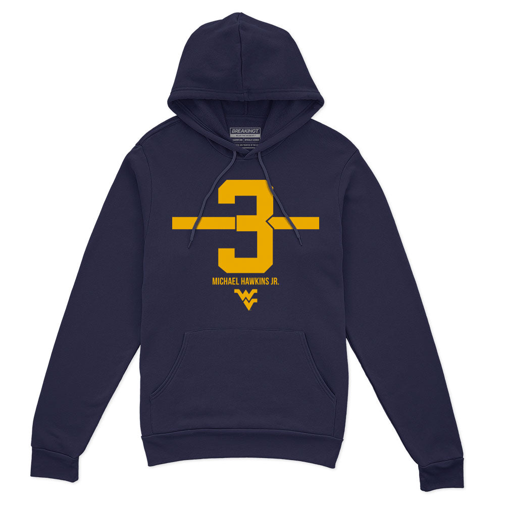 2623860 - West Virginia Football: Michael Hawkins Jr. Name Number Stripe