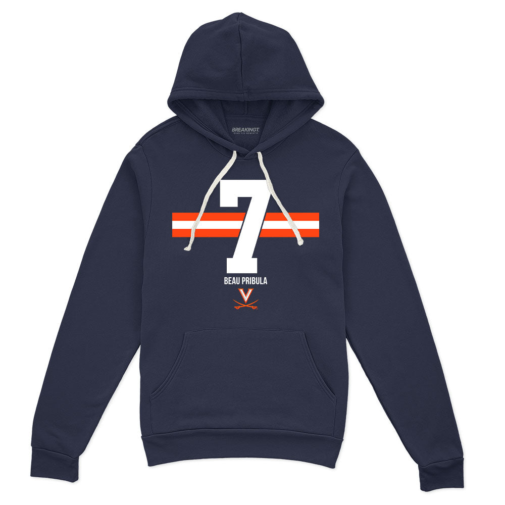 2622060 - Virginia Football: Beau Pribula Name Number Stripe