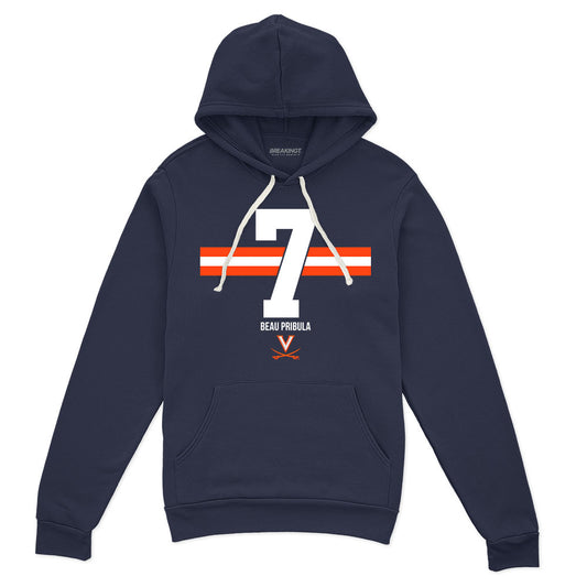 2622060 - Virginia Football: Beau Pribula Name Number Stripe