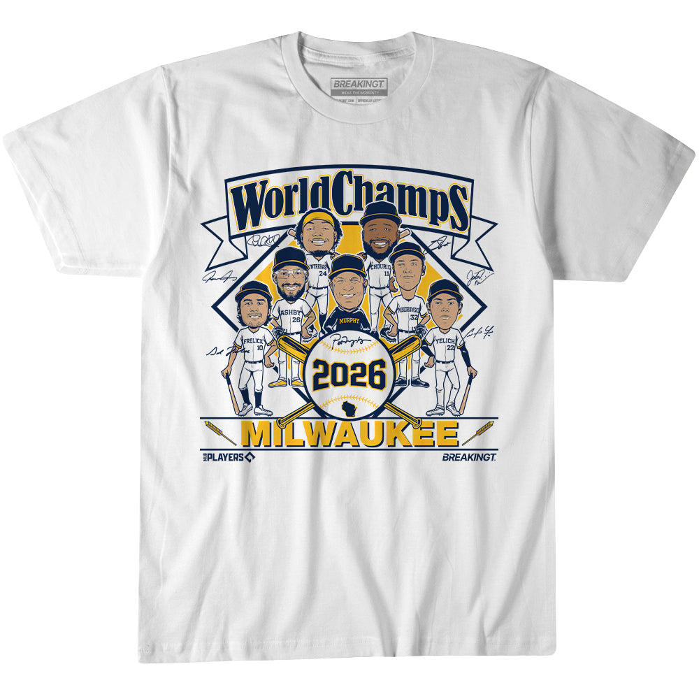 2624391 - Milwaukee Baseball: 2026 World Champions Caricatures