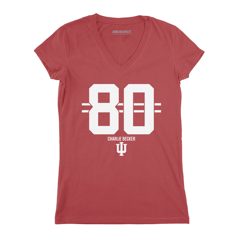 2622081 - Indiana Football: Charlie Becker Name Number Stripe
