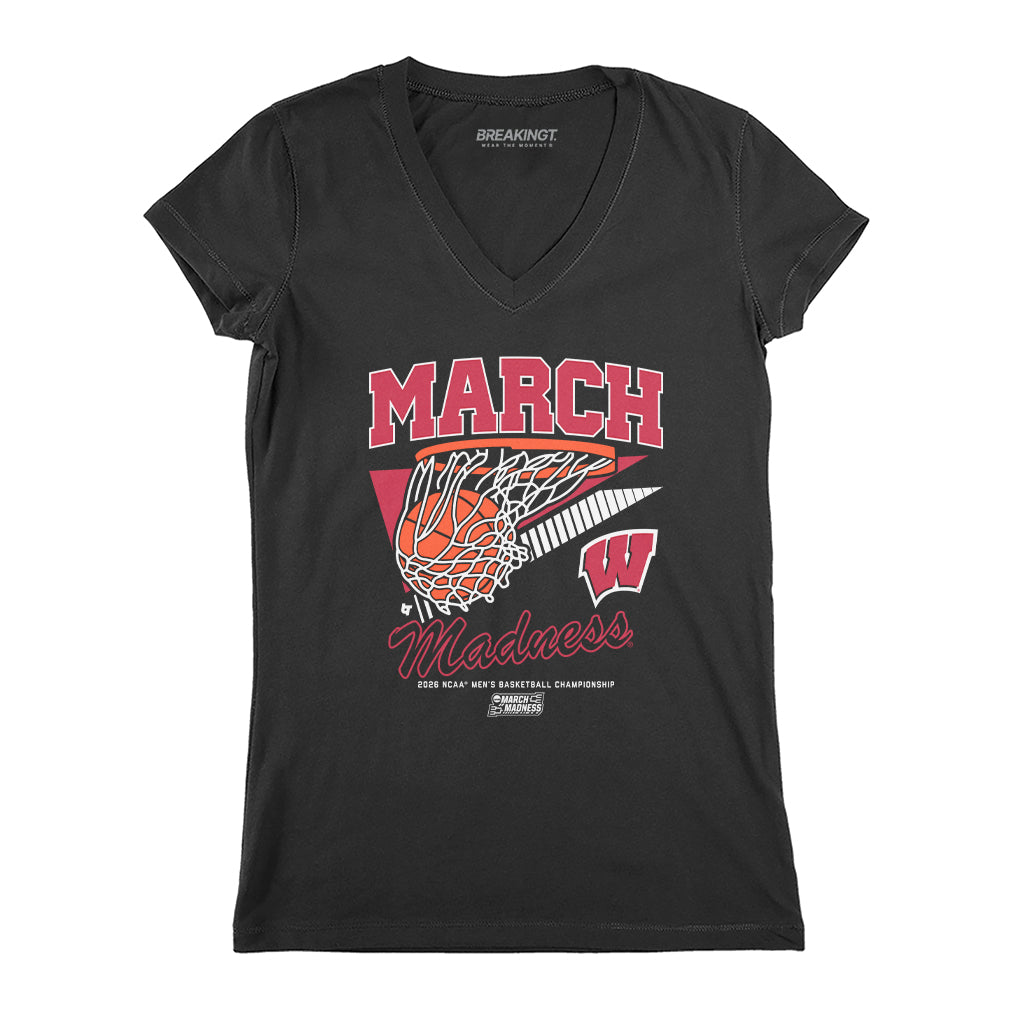 2621125 - Wisconsin Badgers MBB: 2026 March Madness Retro Swish