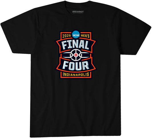 2026 NCAA Men's Final Four Logo - Black t-shirt - college basketball fan gear - BreakingT apparel
