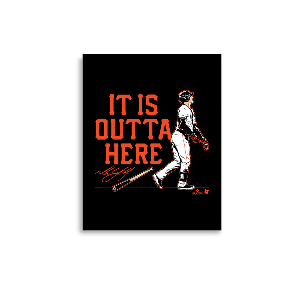 Mike Yastrzemski: It Is Outta Here, Adult T-Shirt / Medium - MLB - Sports Fan Gear | breakingt