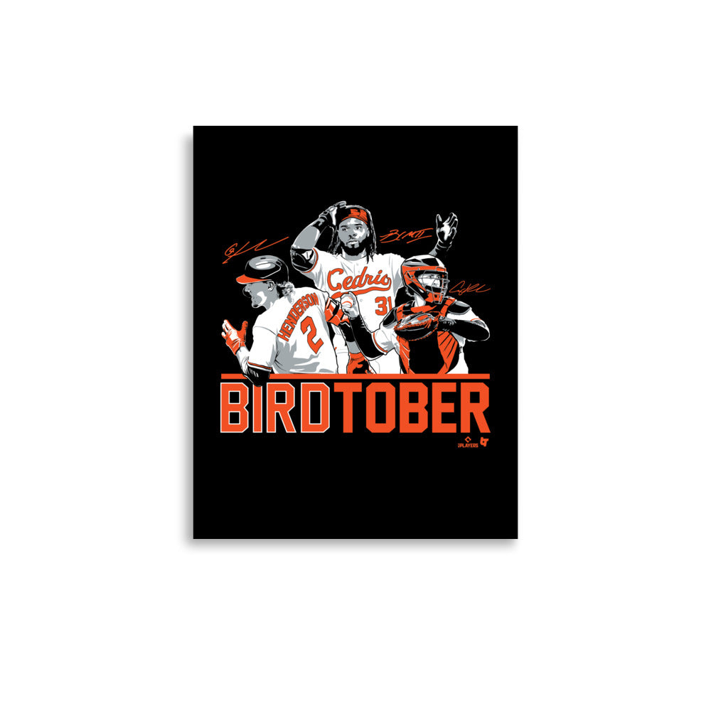 Official Birdtober adley rutschman gunnar henderson cedric mullins