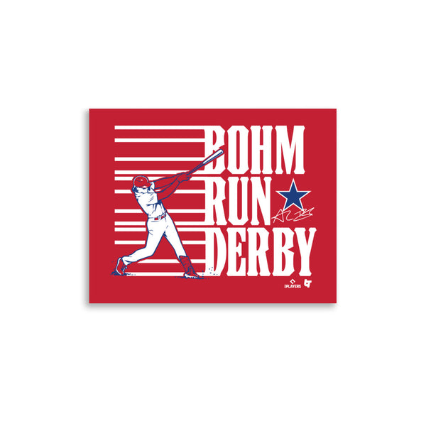 Alec Bohm Run Derby Art Print