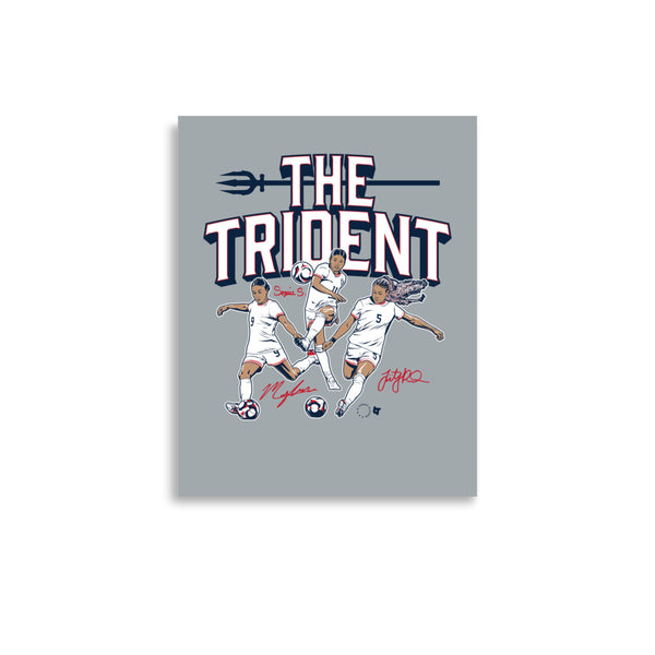 Mallory Swanson, Sophia Smith, & Trinity Rodman: The Trident Art Print