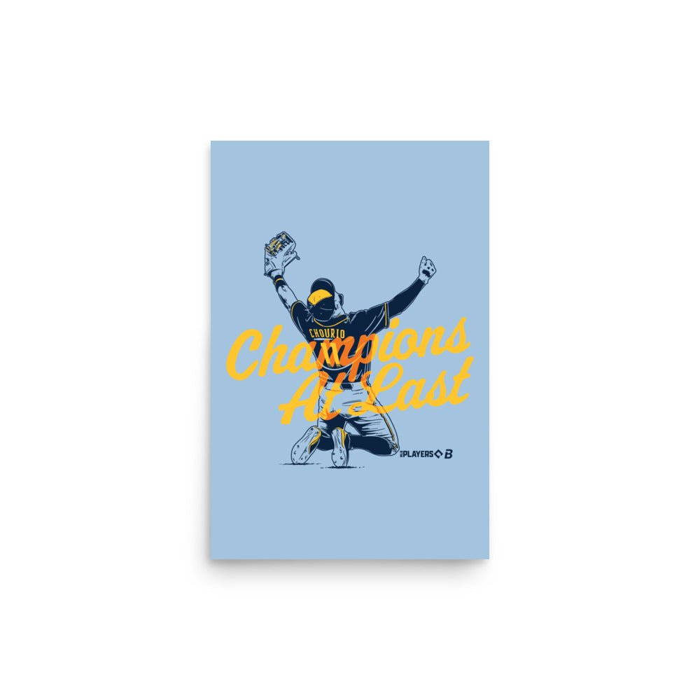 Jackson Chourio: Milwaukee Champions At Last Art Print