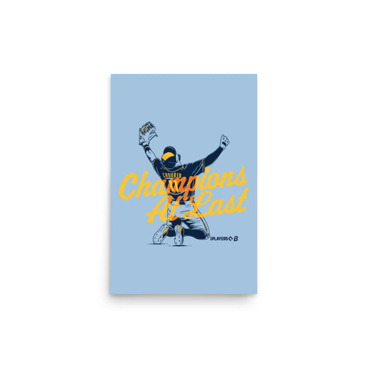Jackson Chourio: Milwaukee Champions At Last Art Print