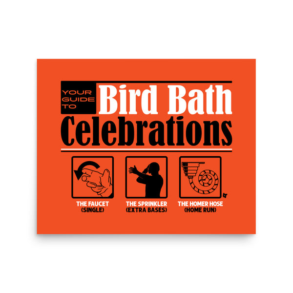 Baltimore Bird Bath Art Print