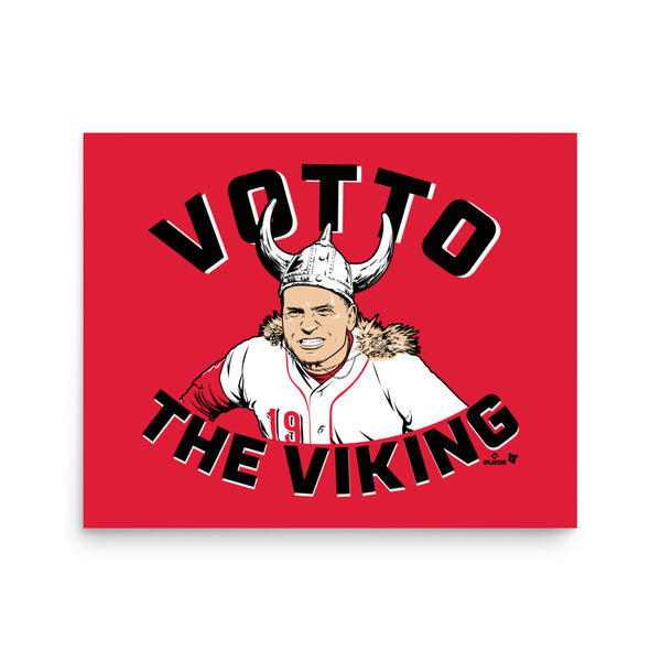 Joey Votto: Votto the Viking Print