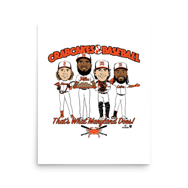 Crab Cakes & Baseball: That's What Maryland Does Art Print