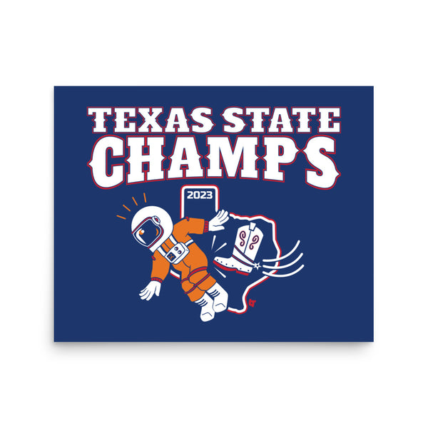 Texas State Champs Art Print