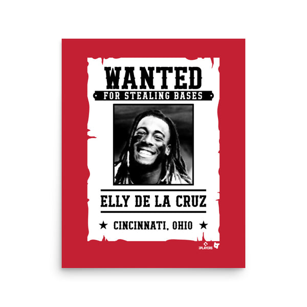 Elly De La Cruz: Wanted for Stealing Bases Art Print