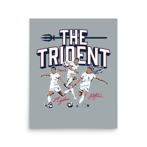 Mallory Swanson, Sophia Smith, & Trinity Rodman: The Trident Art Print