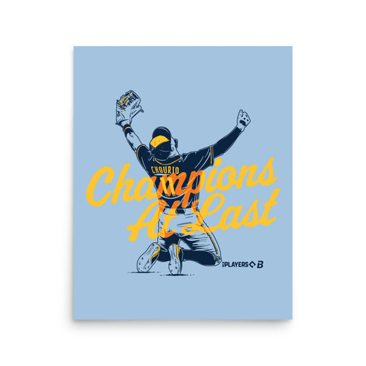 Jackson Chourio: Milwaukee Champions At Last Art Print
