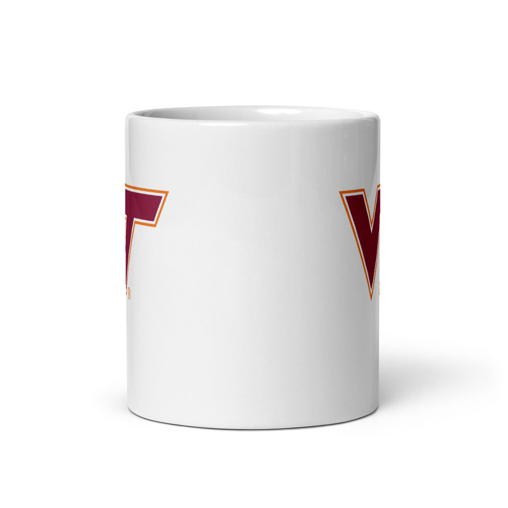 Virginia Tech Hokies: Primary Logo (White) Mug (11 oz)