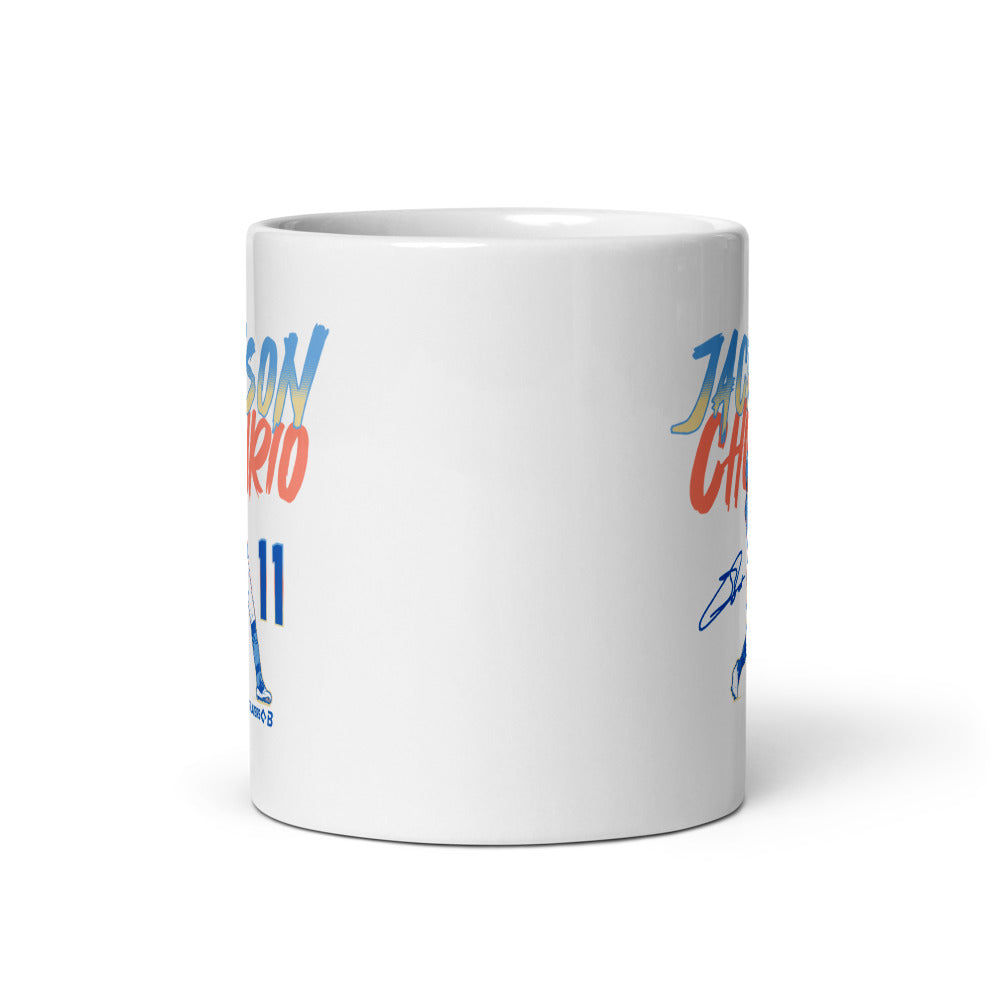 Jackson Chourio: Slugger Swing Number Mug (11 oz)