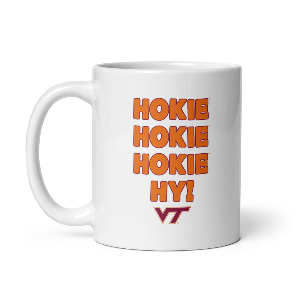 Virginia Tech Hokies: Hokie Hokie Hokie Hy Slogan Mug (11 oz)