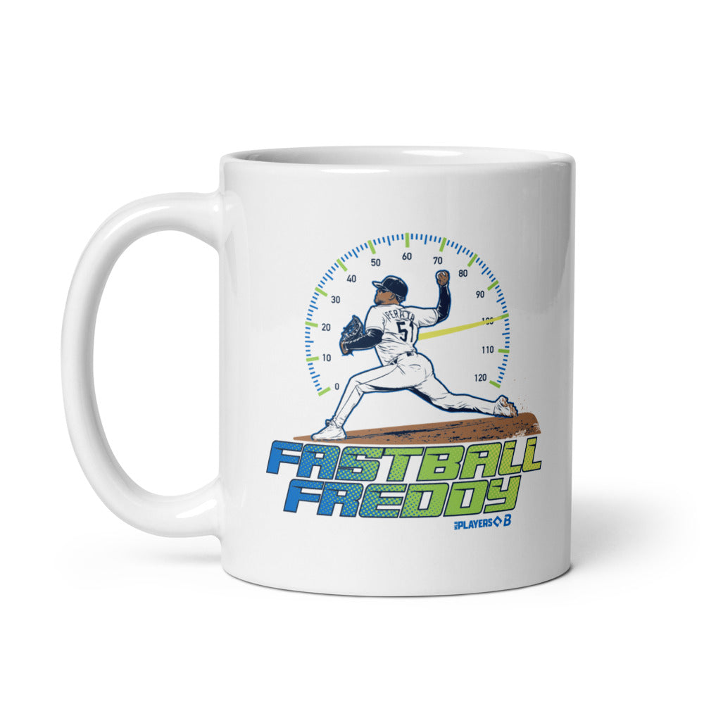 Freddy Peralta: Tampa Bay Fastball Freddy Mug (11 oz)