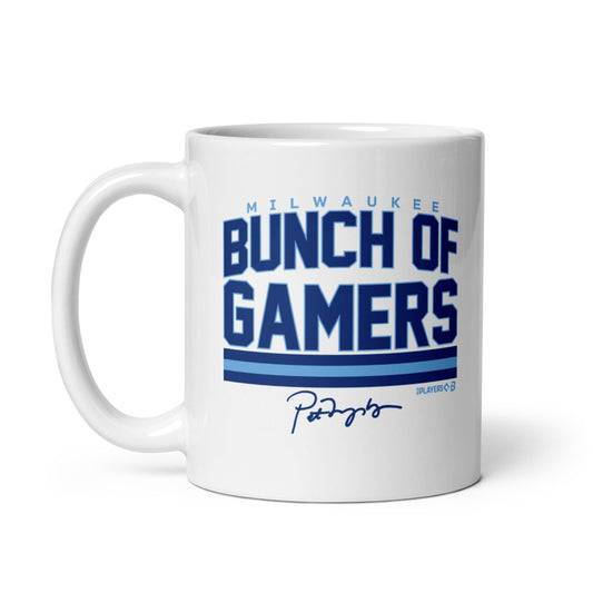 Milwaukee Baseball: Bunch Of Gamers (Light Blue) Mug (11 oz)