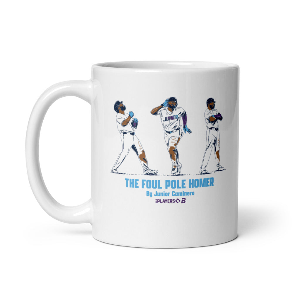 Junior Caminero: The Foul Pole Homer Mug (11 oz)
