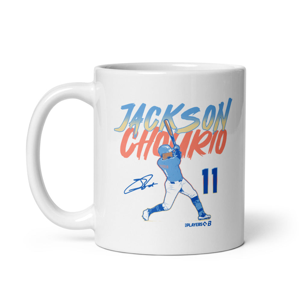 Jackson Chourio: Slugger Swing Number Mug (11 oz)
