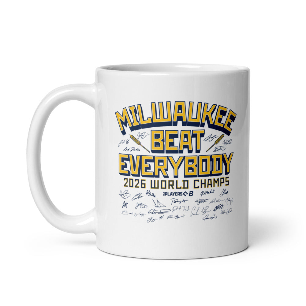 Milwaukee Baseball: Beat Everybody 2026 Champs Mug (11 oz)