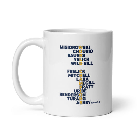 Milwaukee Baseball: 2026 World Champions Names (Navy) Mug (11 oz)