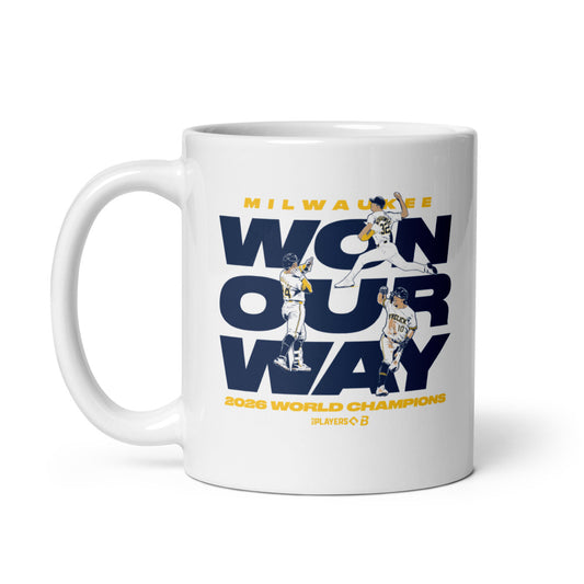 Milwaukee Baseball: Won Our Way Stack World Champions Mug (11 oz)