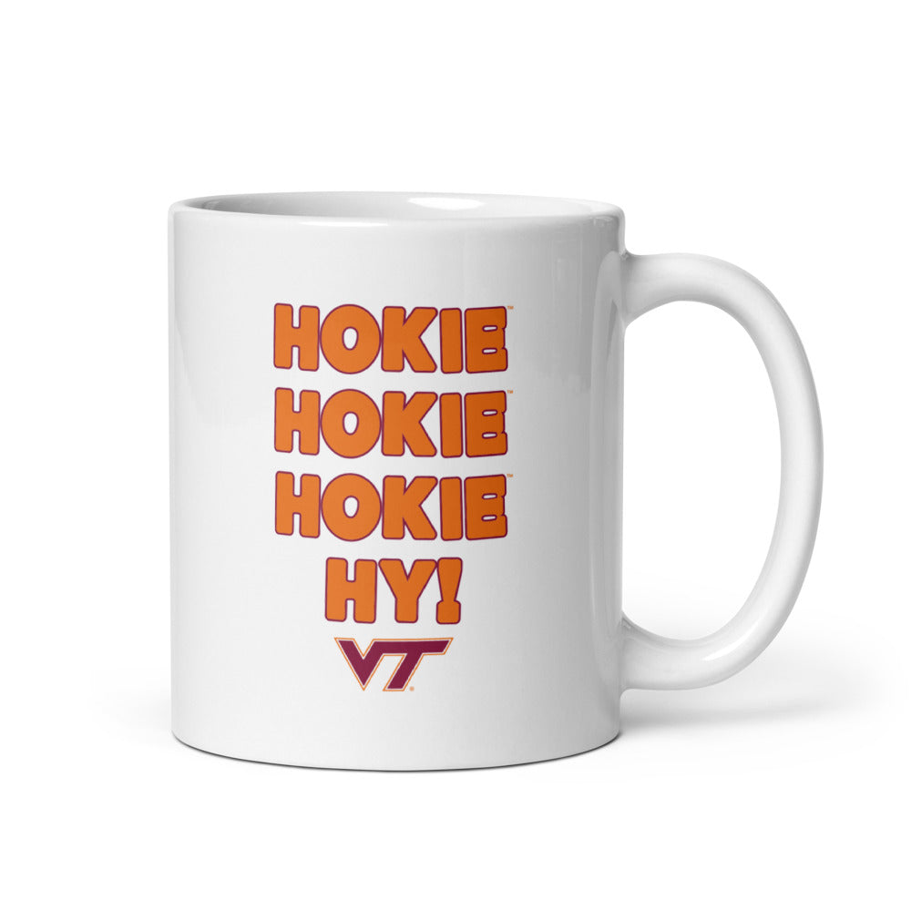 Virginia Tech Hokies: Hokie Hokie Hokie Hy Slogan Mug (11 oz)