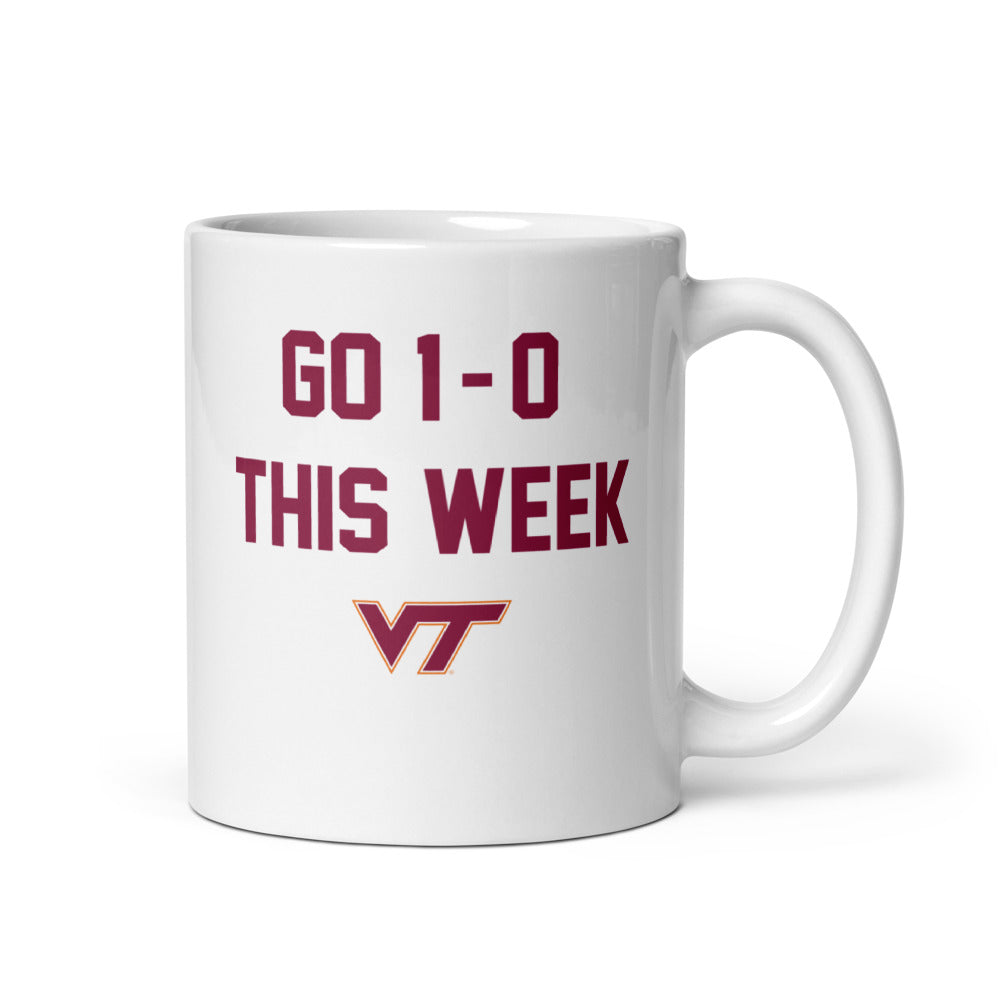 Virginia Tech Football: Go 1-0 This Week Mug (11 oz)