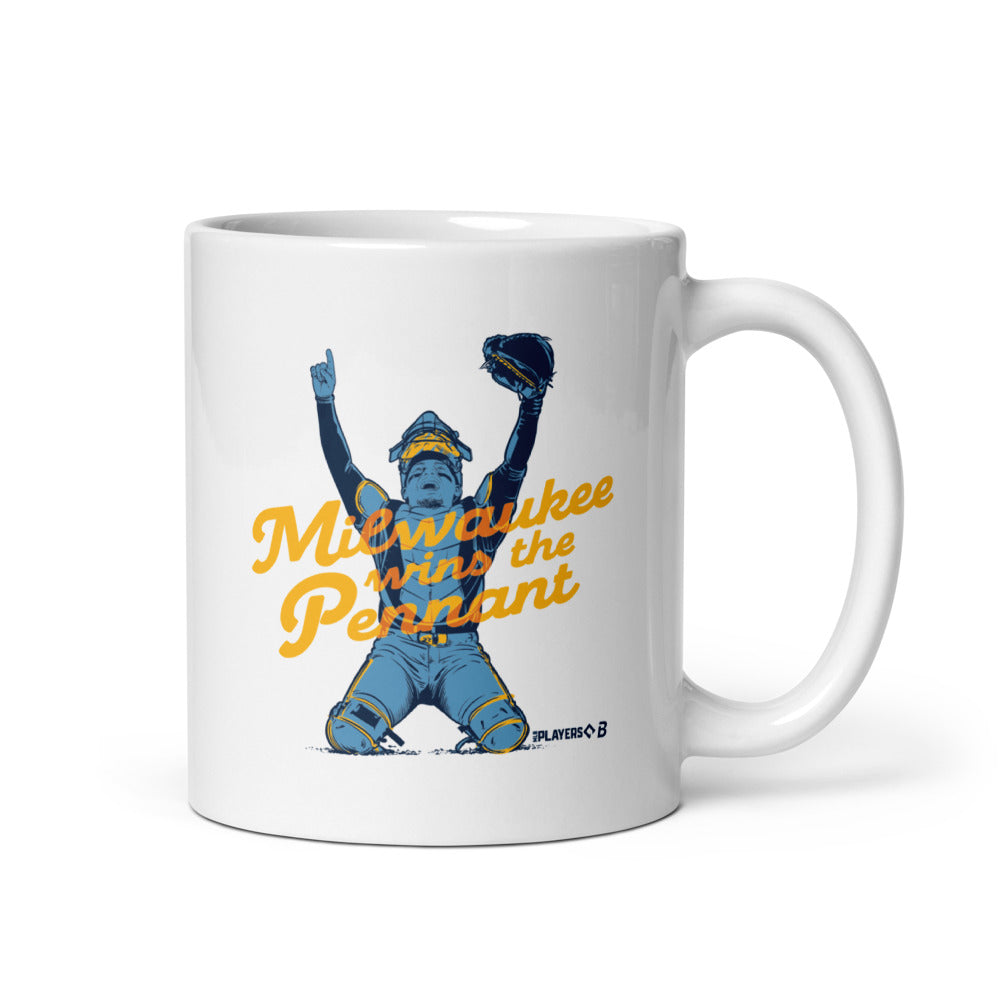 William Contreras: Milwaukee Wins The Pennant Mug (11 oz)