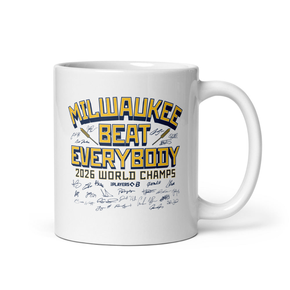 Milwaukee Baseball: Beat Everybody 2026 Champs Mug (11 oz)