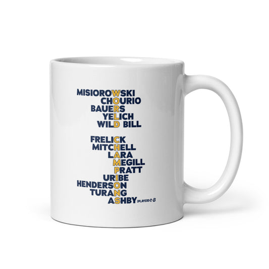 Milwaukee Baseball: 2026 World Champions Names (Navy) Mug (11 oz)